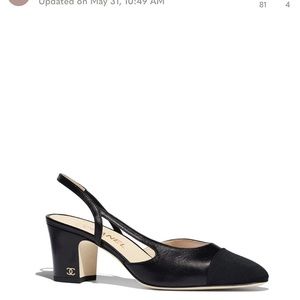 Chanel slingback shoes